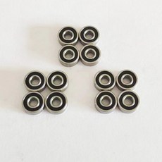 12PCS 미니 자동차 MA 520 기어 가이드 6MM 5MM 8MM 620 830 950 섀시 롤러 S2, 3x8x3 bla, 1개