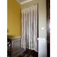 뜨개커튼 줄 창 실 빈티지 보헤미안 중문 현관 커튼, J