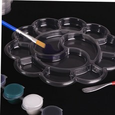 아크릴팔레트 일회용 13칸 아트팔레트 일회용팔레트 겸용 수, 일회용 미술 팔레트