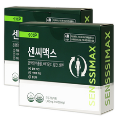 혈행 혈액순환 기억력 개선 도움 은행잎추출물 징코 아 침 하루한알 듀얼케어 센시 맥스, 2세트, 60회분