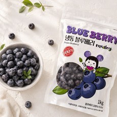 (엠즈FS 메들리) 직수입 IQF 냉동 블루베리(미국산), 3개, 1kg