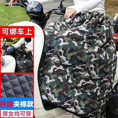 패딩 랩스커트 오토바이 치마 바람막이 이불 캠핑 라이딩 양면 방수 밀리터리 그린, 군그린 미채 면 무릎 보호대