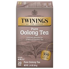 트와이닝스 중식 우롱차 20개입 Twinings Pure Oolong Tea – Golden Caffeinated Tea Individually Wrapped Tea Bags, 1개