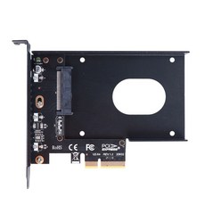 컴퓨터 하드웨어 액세서리 U2x4 Pcie 4.0 X4 U.2 어댑터 카드 SFF-8639 U.2 PM983, [01]Black, 1개