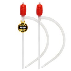 덕신 국내생산 자바라 호스 펌프 소형 등유 기름 소분 수족관 어항 청소 물갈이, 2개