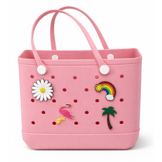 로로먼트 프리미엄 EVA 수영가방 목욕 바구니 방수 비치백 헬스 목욕 가방, 연핑크