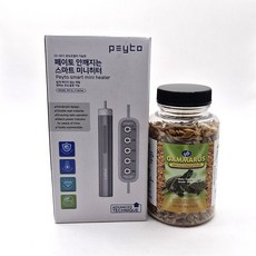PEYTO 페이토 스마트 히터 10W + 감마루스 거북이 사료 250ML