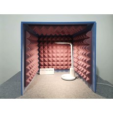 방음박스 음소거 간이 커버 흡음재 소음차단 휴대용, 60x60x60CM 보라색, 1개