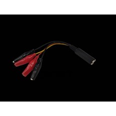 小白的生活工場 3.5母立體聲轉鱷魚夾插頭, 1個