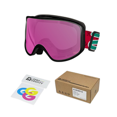 零重力滑雪護目鏡 U1, 黑色 粉色
