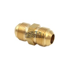 사라 연결 니플 신주 동관 부속 플레어 연결 자재 수도 에어컨 1/4(6.35), 1개