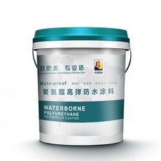 聚氨酯高彈防水塗料 屋頂裂縫補漏 陽臺衛生間專用, 1個, 水泥灰色 耐曬抗凍防滑 +工具,2公斤裝 刷6平方 維保80年