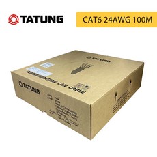 大同 CAT6 網路線 24AWG UTPx4P 100米, 1個