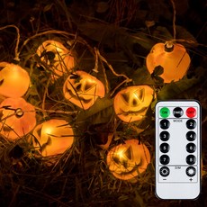 UrbanLED 萬聖節裝飾燈系列 南瓜掛飾氣氛燈 20p 防水型, 混合色彩