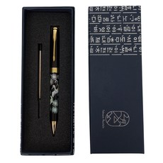 나전칠기 자개볼펜 리필심세트 외국인 고급 선물 답례품 승진 직장상사 각인포함, 용 검정/검정펜심, 1개
