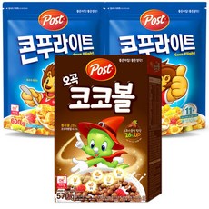 포스트 콘푸라이트 600gx2개+오곡코코볼 570g, 2개, 600g
