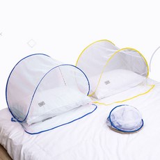 아이데이 아이를 지키는 얼굴 모기장 / 폴딩 소형 간편설치 캠핑 휴대용 작은 유아 방충망 텐트, 파랑, 파랑