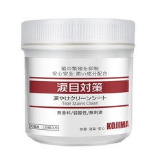 KOJIMA 寵物去淚痕濕巾 溫和無刺激 貓狗通用 120枚/180枚, 1個, 120枚入, 1個裝