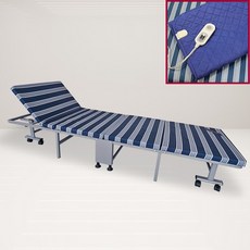 라꾸라꾸 이동식 4단 접이식 1인용 싱글침대 No.20 전기매트 포함구성, 4단접이식침대+전기매트(싱글)