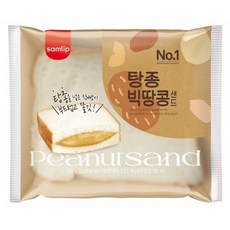 탕종 빅땅콩샌드 5봉 봉지빵 간식빵 삼립빵, 160g, 5개
