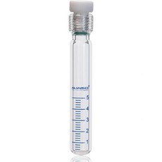 ALWSCI 50ml 중벽 압력 병 붕규산염 3.3개 30x190mm 실험실 고압 유리 용기 원통형 12mm PTFE 나사 씰 플러그 포함, 5mL 17x110mm