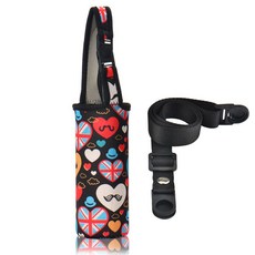 간편 편리 휴대용 스포츠 물병 커버 절연체 슬리브 백 케이스 파우치 컵 캠핑 음료용품 액세서리 1PC, 10 with shoulder strap, 1개