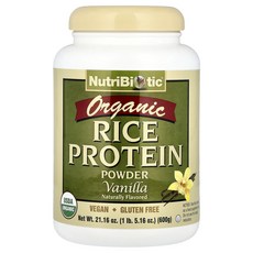 뉴트리바이오틱 무가공 쌀 단백질 바닐라 600g, 598g, 1개
