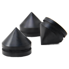 川木 黃金角度 黑檀木角錐 音箱腳墊 避震腳釘 音響通用, 1套