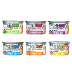 五星級寵物 monGe 養生湯罐 貓罐頭 化毛排出, 1個, 24罐(現有口味混搭)80g