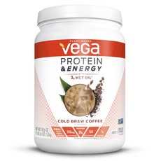 含有 Vega 蛋白質和能量 MCT 油的飲料 3g, 526g, 冷萃咖啡, 1個