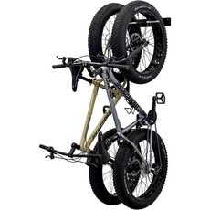 自行車輪胎壁掛架 可容納 2 輛自行車 單車壁掛架 自行車車架 腳踏車車架 公路車車架 單車收納架, 1個