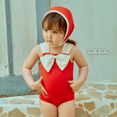 (베베-키즈) 빅리본수영복(모자별도) 여름 mb