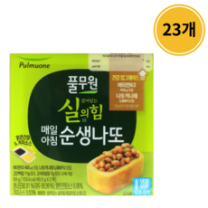 풀무원 실의힘 순생나또 간장 겨자, 99g, 23개