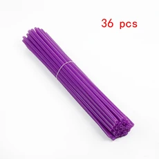 유니버셜 전동사이클 36/72개 휠 림 스포크 랩 키트 스킨 프로텍터 커버 SX EXC TC TE KXF CRF YZF WR RM, 06 Purple 36Pcs