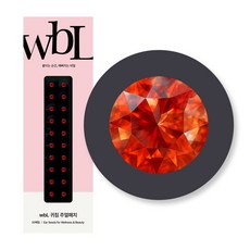 wbL 윙블링 정품 스왈 이혈테라피 귀침 주얼패치 S, 스칼렛 레드, 1개