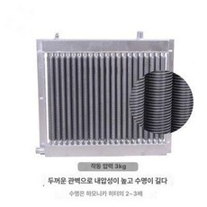 비닐하우스 방열기 열 쿨러 유압 동관 냉각 냉동고 수냉식 산업용 판형 교환기 증 공냉 기 물콘, (두꺼워진) 플랩형 물탱크, 기본 색상