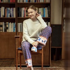 라페어 호스 퍼레이드 네이비 수딩웜 일자 팬츠 LWKKAPT0191-NB 412104