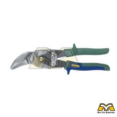IRWIN 美國 握手牌 直右彎鐵皮剪 9.5 吋 20SR 10504316N, 1個