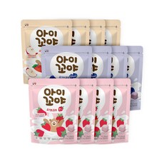 아이꼬야 아기과자 요거트 큐브 3종 맛별 4개씩 총12입, 12개, 17g, 사과/블루베리/딸기 맛별 4개씩