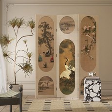 摺疊移動屏風 隔斷玄關客廳裝飾折屏, 一扇簡易防透1.8米高*0.4米寬, 1個