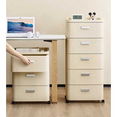 사무실 이동식 서랍장 데스크 이동서랍 수납장 파일 사무용 정리함, 1. 대형 2단35.2cm