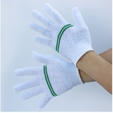 A34062 표백두줄장갑 개별포장 10켤레 운전용 작업용 장갑, 10개
