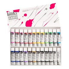 리키텍스(Liquitex) 아크릴 물감 컬러 레귤러 타입 24색 세트 믹싱20ml(6호), 1개