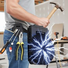 [파우즈] 잠금버튼 공구걸이부착 자석벨트홀더 대형66mm, 1개