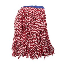 청홍 마포걸레 350g 고중량 밀대 대걸레, 홍사, 1개