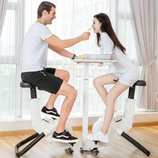 헬스사이클 접이식 실내자전거 헬스 사이클 바이크, 젠틀 화이트 책상 없음, 강철 다리  손잡이 없음
