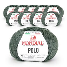 MONDIAL 羊毛針織線 40g, 267卡其色, 10捆