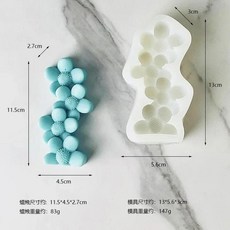 네잎 클로버 데이지 캔들 몰드 비누 수지 선물 공예 홈 데코 사랑의 태양 꽃 실리콘, d