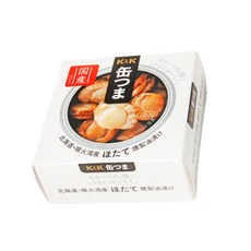 日本K&K 油漬燻扇貝 海味即食罐, 45g, 1個