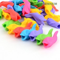 로렌하임 돌고래모양 펜그립 필기보조 연필홀더 1P 어린이학용품